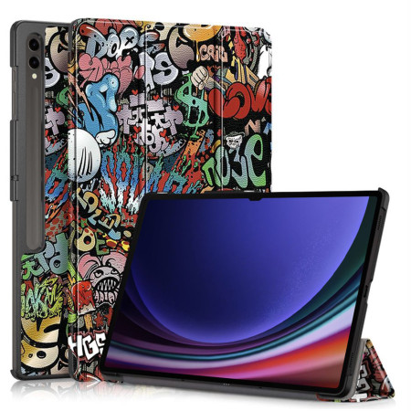 Husa tableta compatibila Samsung Galaxy Tab S9 Ultra, FoldPro cu Microfibra, Auto Sleep/Wake, Urban Vibe
