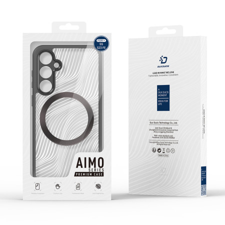 Husa pentru Samsung Galaxy S23 FE, Atasare magnetica, Dux Ducis Aimo MagSafe, Black
