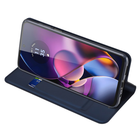 Husa Flip Motorola Moto G54, Dux Ducis Skin Pro, Smart Pro Magnet, Negru