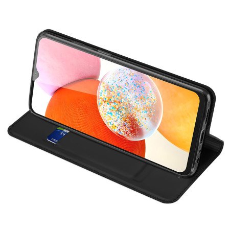 Husa Flip Samsung Galaxy A15, Dux Ducis Skin Pro, Smart Pro Magnet, Negru