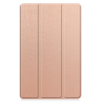 Husa tableta compatibila Samsung Galaxy Tab A9, FoldPro cu Microfibra, Auto Sleep/Wake, Rose Gold