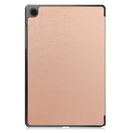 Husa tableta compatibila Samsung Galaxy Tab A9, FoldPro cu Microfibra, Auto Sleep/Wake, Rose Gold