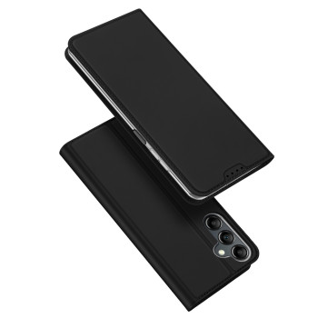 Husa Flip Samsung Galaxy A25 5G, Dux Ducis Skin Pro, Smart Pro Magnet, Negru