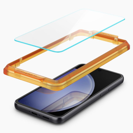 Folie pentru Samsung Galaxy S23 FE, set 2 buc. Spigen Glas.TR Align Master, Clear