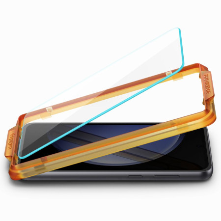 Folie pentru Samsung Galaxy S23 FE, set 2 buc. Spigen Glas.TR Align Master, Clear