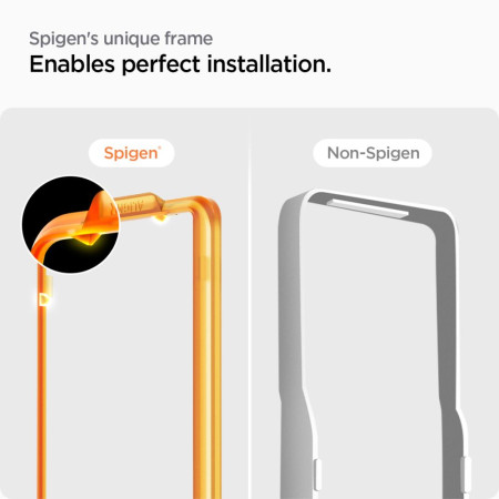 Folie pentru Samsung Galaxy S23 FE, set 2 buc. Spigen Glas.TR Align Master, Clear