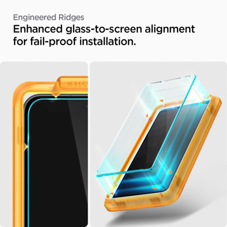 Folie pentru Samsung Galaxy S23 FE, set 2 buc. Spigen Glas.TR Align Master, Clear