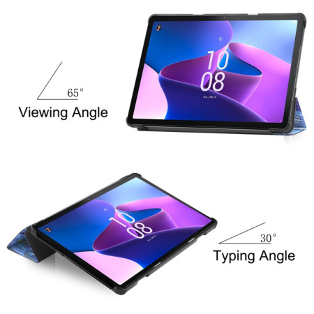 Husa tableta compatibila Lenovo Tab M10 3rd Gen TB328FU/TB328XU, FoldPro cu Microfibra, Auto Sleep/Wake, Starry Night