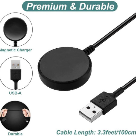 Incarcator pentru Samsung Watch, USB, 2.5W, Carcasa PC, Black