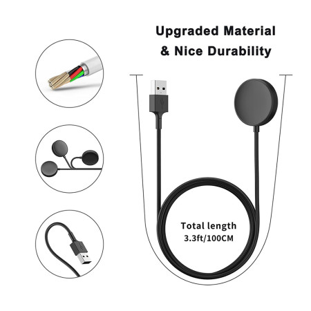 Incarcator pentru Samsung Watch, USB, 2.5W, Black