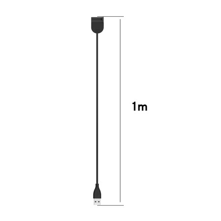 Incarcator pentru Xiaomi Mi Band 5/6/7, USB, 3.5W, 1m, Black