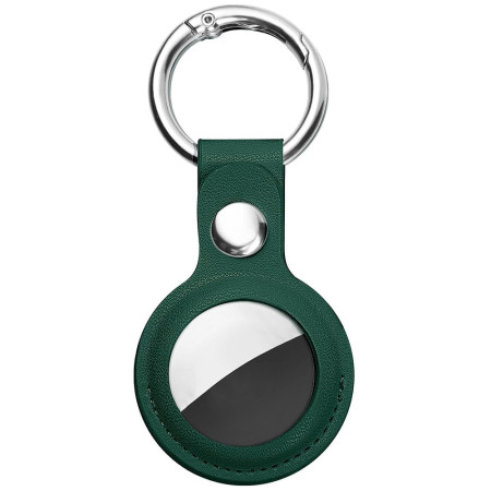 Husa pentru AirTag, Secure Leather Holder, Green