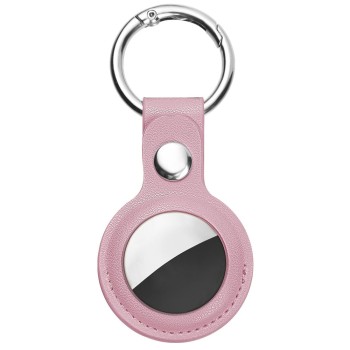 Husa pentru AirTag Secure Leather Holder, Pink