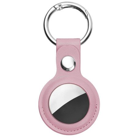 Husa pentru AirTag Secure Leather Holder, Pink