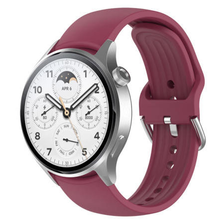Curea pentru Huawei Watch GT 2 (46mm)/GT 2 Pro/GT 3 Pro (46mm)/Ultimate, Xiaomi Watch S1, W003, Wine Red