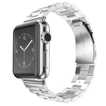 Curea pentru Apple Watch 1/2/3/4/5/6/7/8/9/SE/SE 2/Ultra/Ultra 2, 42/44/45/49mm, Silver