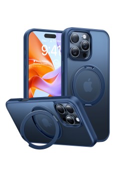 Husa pentru iPhone 16 Pro - Torras Ostand Pro Series - Navy Blue