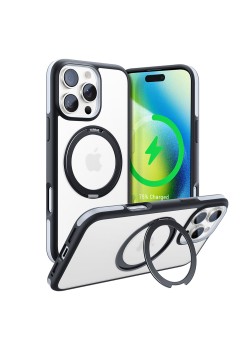Husa pentru iPhone 16 Pro Max - Torras Ostand R Fusion Series - Black
