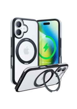 Husa pentru iPhone 16 - Torras Ostand R Fusion Series - Black