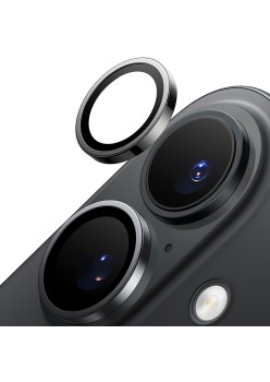 Folie Camera pentru iPhone 16 Plus - Torras Lensguard Camera Protector - Black