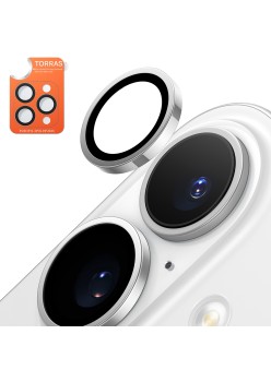 Folie Camera pentru iPhone 16 Plus - Torras Lensguard Camera Protector - Titanium Grey