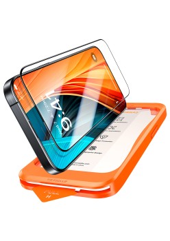 Folie pentru iPhone 16 Pro Max - Torras GlassGo Install Master - Black