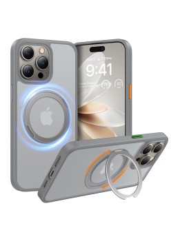 Husa pentru iPhone 15 Pro - Torras Ostand Pro Series - Titanium Grey