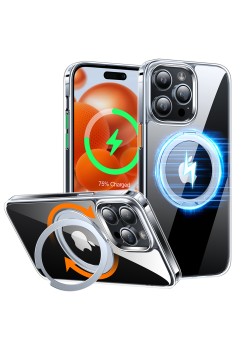 Husa pentru iPhone 15 Pro - Torras Ostand Pro Series - Clear