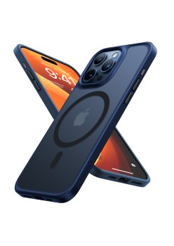 Husa pentru iPhone 15 Pro - Torras Guardian Magnetic Series - Navy Blue