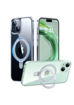 Husa pentru iPhone 15 - Torras Ostand - Clear