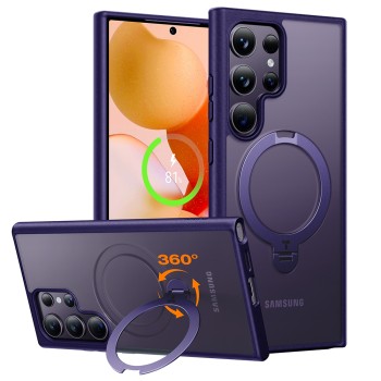Husa pentru Samsung Galaxy S24 Ultra - Torras Ostand Spin - Purple