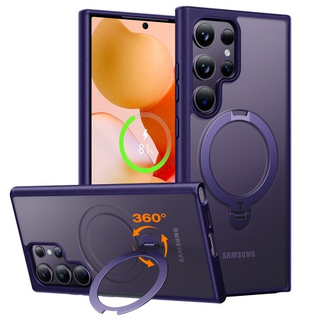 Husa pentru Samsung Galaxy S24 Ultra - Torras Ostand Spin - Purple