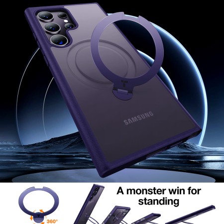 Husa pentru Samsung Galaxy S24 Ultra - Torras Ostand Spin - Purple