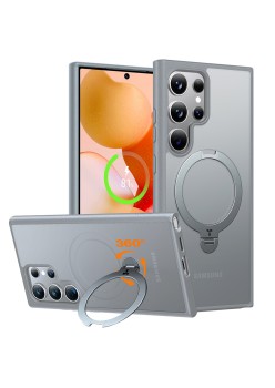 Husa pentru Samsung Galaxy S24 Ultra - Torras Ostand Spin - Dark Grey