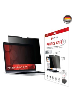 Folie pentru MacBook Pro 16" (2021 / 2022 / 2023) - Displex Laptop Privacy Safe - Black