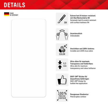 Folie pentru Samsung Galaxy A54 - Displex Smart Glass - Clear