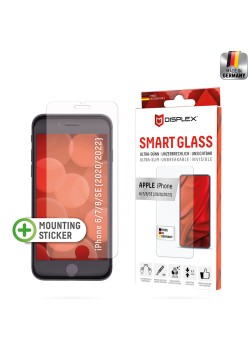Folie pentru iPhone 6 / 6S / 7 / 8 / SE 2, SE 2020 / SE 3, SE 2022 - Displex Smart Glass - Clear