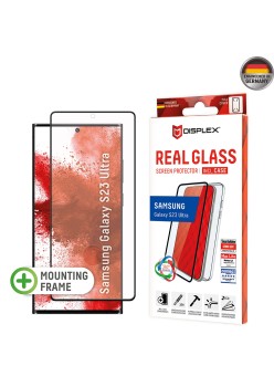 Folie pentru Samsung Galaxy S23 Ultra - Displex Real Glass 3D + Case - Clear