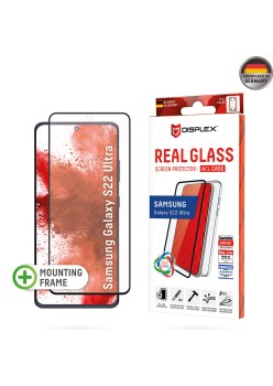 Folie pentru Samsung Galaxy S22 Ultra 5G - Displex Real Glass 3D + Case - Clear