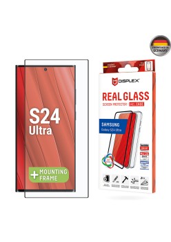 Folie pentru Samsung Galaxy S24 Ultra - Displex Real Glass 3D + Case - Clear