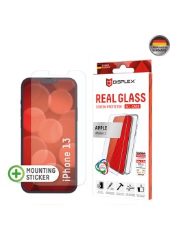 Folie pentru iPhone 13 - Displex Real Glass + Case - Clear