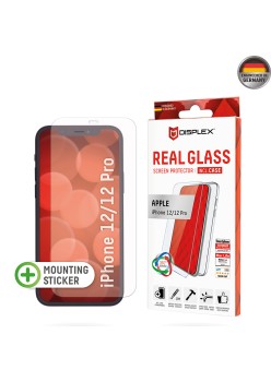 Folie pentru iPhone 12 / 12 Pro - Displex Real Glass + Case - Clear