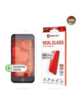 Folie pentru iPhone 6 / 6S / 7 / 8 / SE 2, SE 2020 / SE 3, SE 2022 - Displex Real Glass 2D - Clear