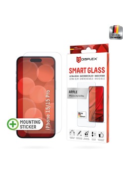 Folie pentru iPhone 15 / 15 Pro - Displex Smart Glass - Clear