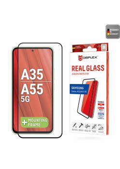 Folie pentru Samsung Galaxy A35 5G / A55 5G - Displex Real Glass Full Cover - Black