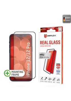 Folie pentru iPhone 12 / 12 Pro Max - Displex Real Glass Full Cover - Black