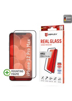 Folie pentru iPhone 12 Pro Max - Displex Real Glass Full Cover - Black