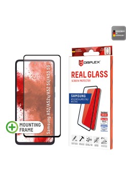 Folie pentru Samsung Galaxy A52 4G / A52 5G / A52s / A53 - Displex Real Glass Full Cover - Black