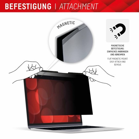 Folie pentru MacBook Air 13" 2020 / Pro 13" (2016 / 2020) - Displex Laptop Privacy Safe - Black