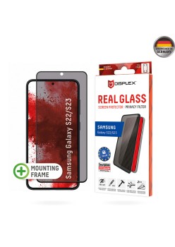 Folie pentru Samsung Galaxy S22 5G / S23 - Displex Real Glass Privacy Full Cover - Black